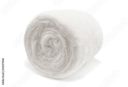 Cotton wool on a white background close-up. Cotton wool for medicine and household use
