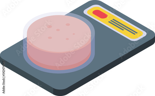Pate pack icon isometric vector. Duck food. Gras foie