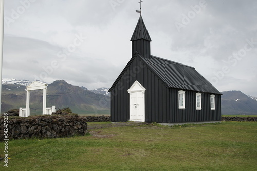 The Black Church on Iceland's Snaefellsnes Penninsula photo