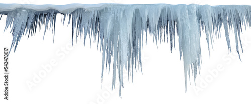 Foto Icicles photo isolated from the background, isolated object.