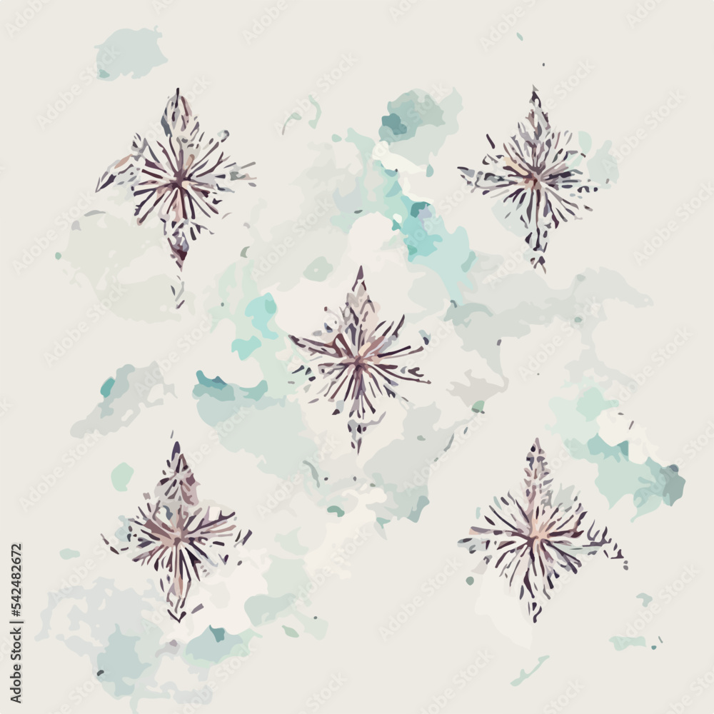 Seamless christmass decoration snowflake, aquarelle endless pattern. Winter holidays Seamless christmass decoration snowflake, aquarelle endless pattern. Winter holidays