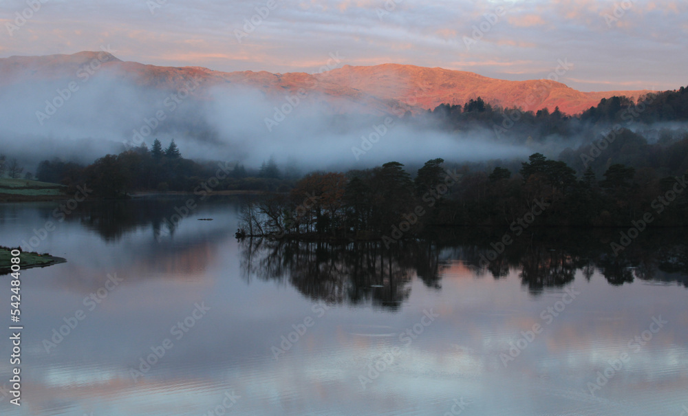fog over the lake