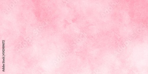 Abstract pink wall texture as background. Subtle light pink color ink effect shades gradient on textured paper