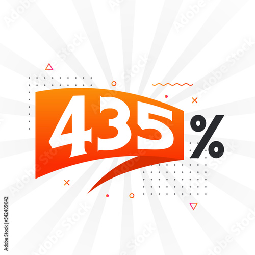 Foto 435% discount marketing banner promotion