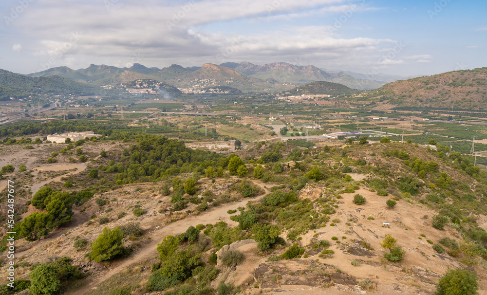 View from the nearby castle Sagunto to the Parc Natural de la Serra Calderona