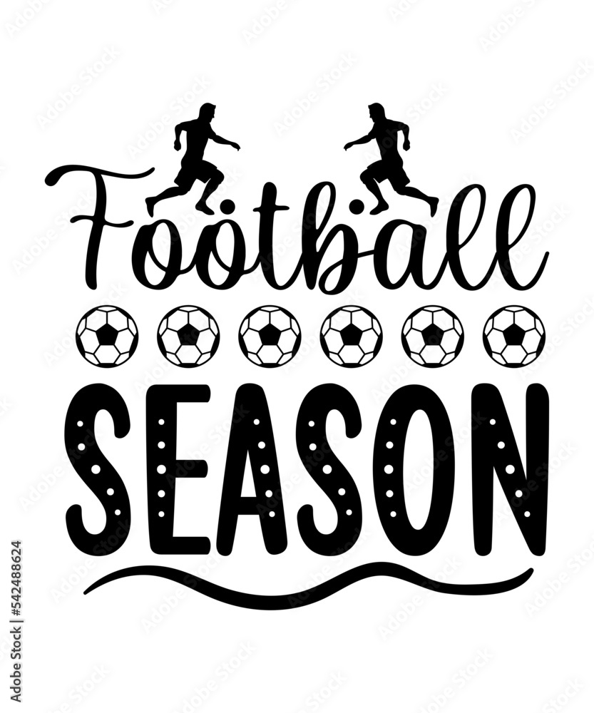 Football SVG Bundle, Football svg Files, sports svg bundle, Football Game Day svg Stock Vector