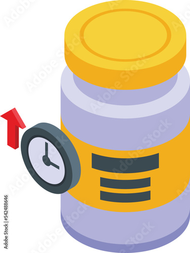 Fitness health icon isometric vector. Doping sport. Medicine drug