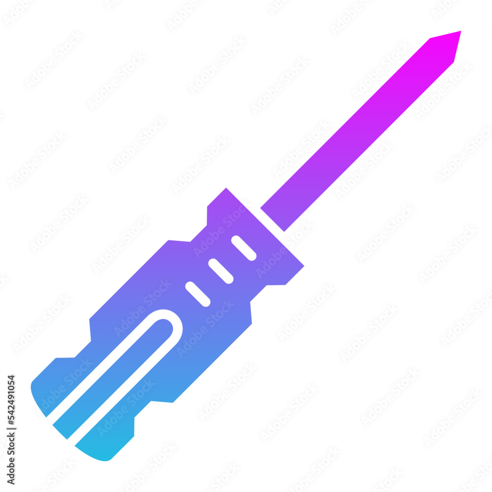 Screwdriver Glyph Gradient Icon Screwdriver Glyph Gradient Icon