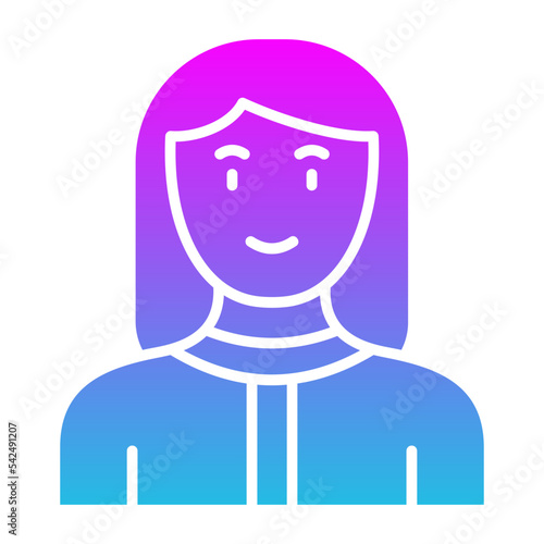 Massage Therapist Glyph Gradient Icon