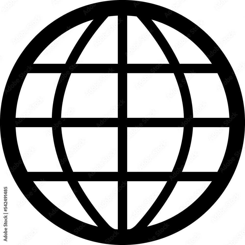 Earth Globe line icon Earth Globe line icon