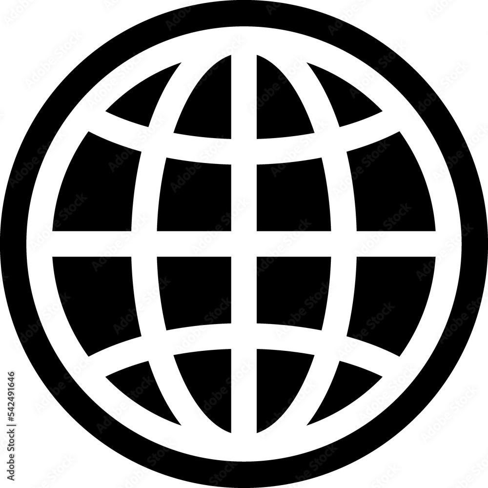 Earth Globe line icon Earth Globe line icon