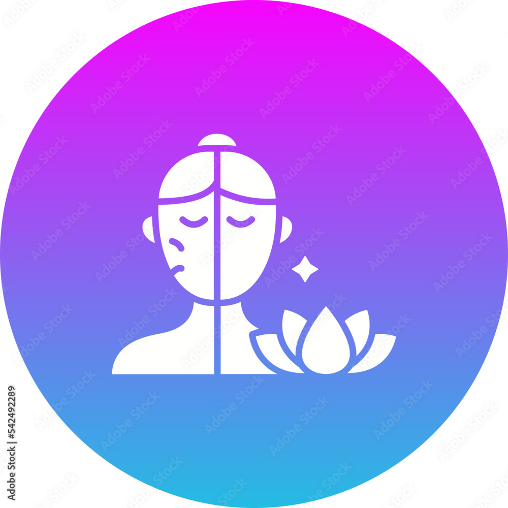 Wrinkles Gradient Circle Glyph Inverted Icon Wrinkles Gradient Circle Glyph Inverted Icon