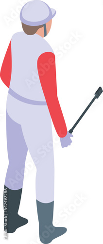 Jockey cloth icon isometric vector. Sport training. Animal horse