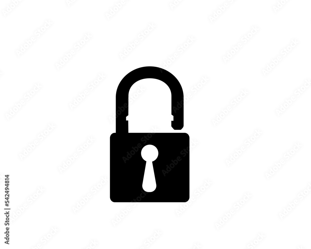 padlock.Lock icon vector design template padlock.Lock icon vector design template