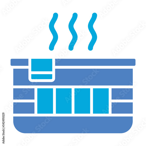 Jacuzzi Glyph Two Color Icon