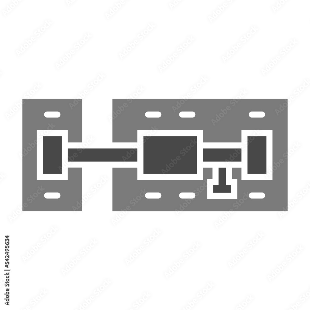 Latch Greyscale Glyph Icon Latch Greyscale Glyph Icon