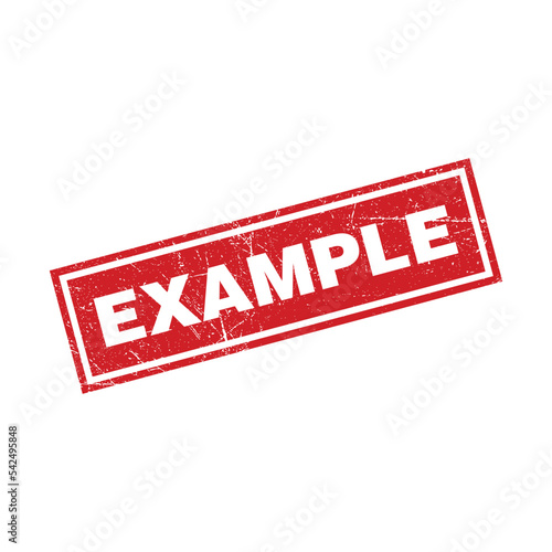 Example Letter Stamp Vector Template Illustration Design.