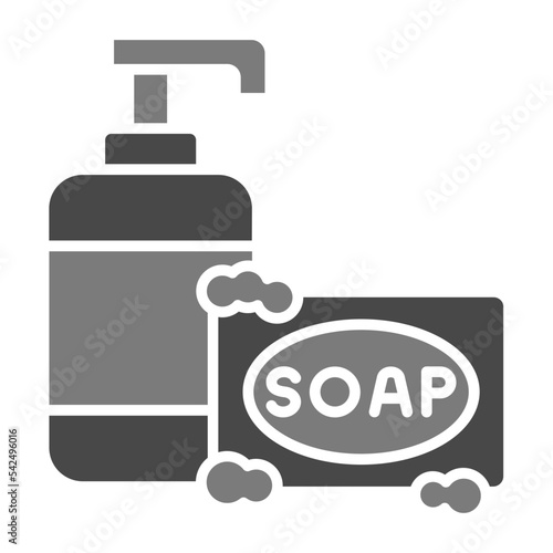 Soap Greyscale Glyph Icon