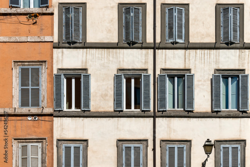 Building facade in Rome, Italy