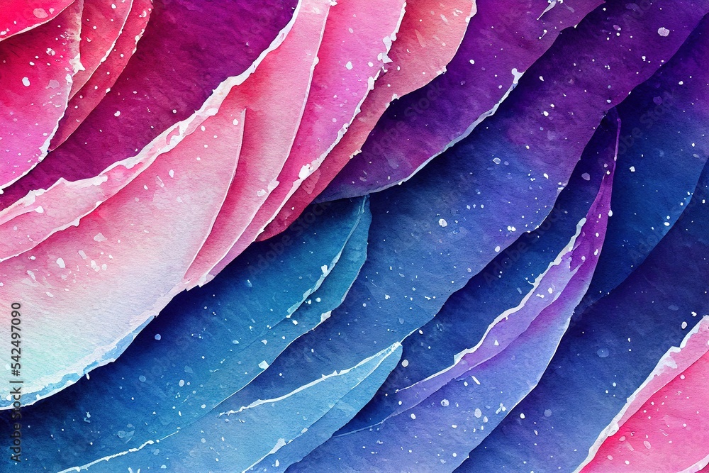 Obraz premium Abstract colorful background with feathers. Colorful feathers. Winter colors