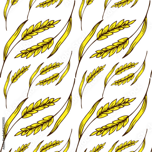 Oat pattern wallpaper. oat symbol. free space for text. rice sign. Rice pattern wallpaper.