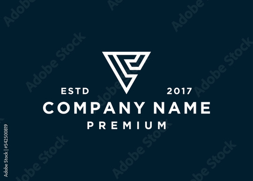initials letter vc logo design vector illustration template