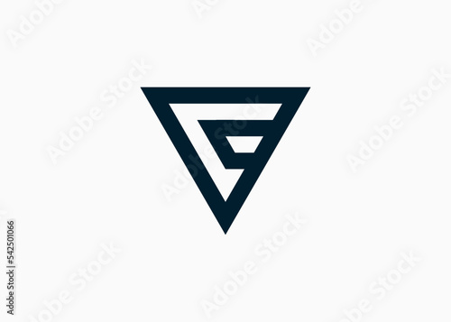 initials letter vc logo design vector illustration template