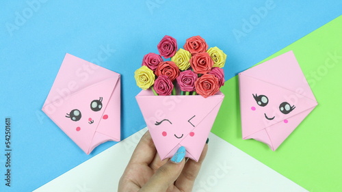 Mini Rose Bouquet - Paper Flower Craft