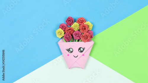 Mini Rose Bouquet - Paper Flower Craft