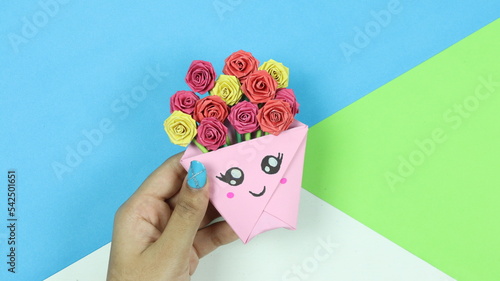 Mini Rose Bouquet - Paper Flower Craft