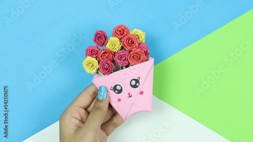 Mini Rose Bouquet - Paper Flower Craft