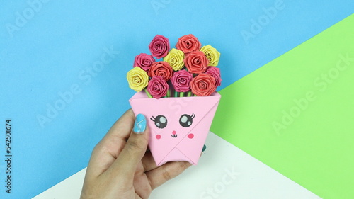 Mini Rose Bouquet - Paper Flower Craft