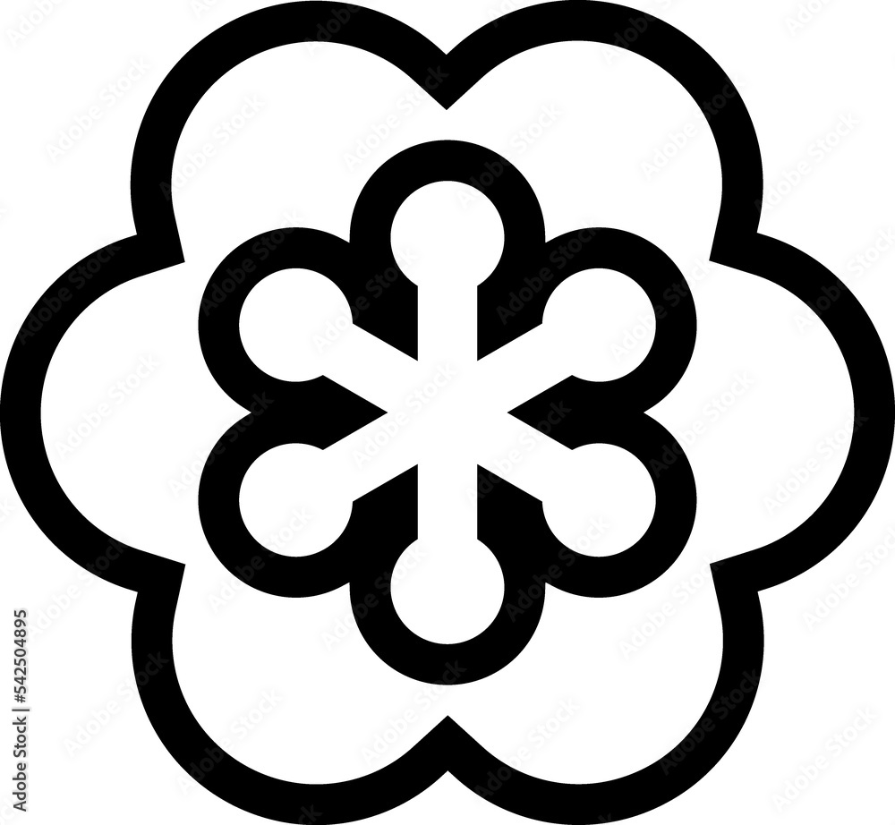 Flower blossom plant vector icon Flower blossom plant vector icon