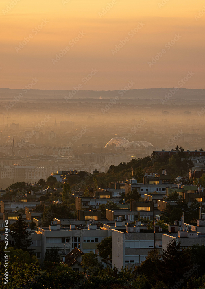 sunshine over the city