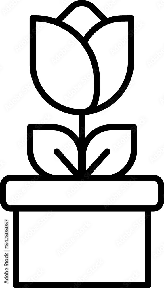 Flower blossom plant vector icon Flower blossom plant vector icon