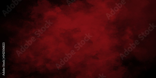Abstract red smoke on black background, old style dark red grunge texture, brush painted red background used in weeding card, cover, graphics design and web design.