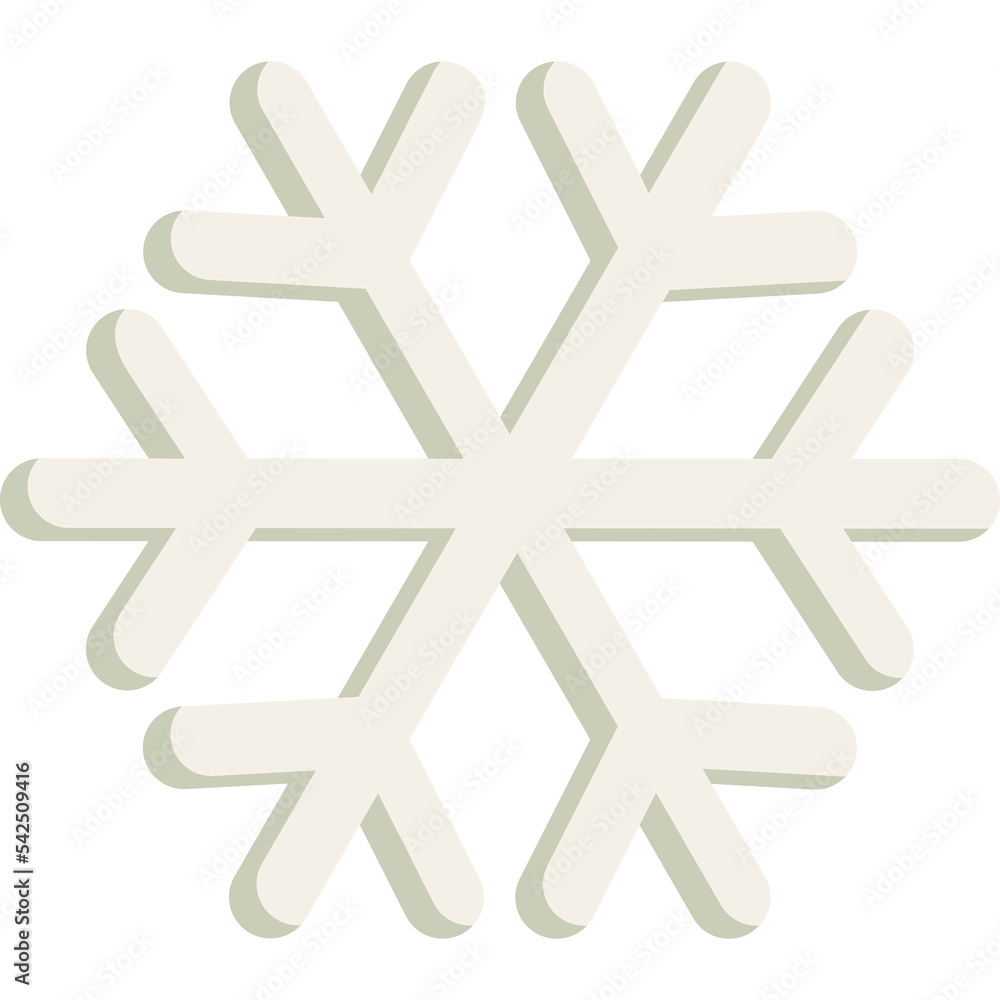 Snowflake christmas icon. Vector illustration of a simple snowflake. Snowflake christmas icon. Vector illustration of a simple snowflake.