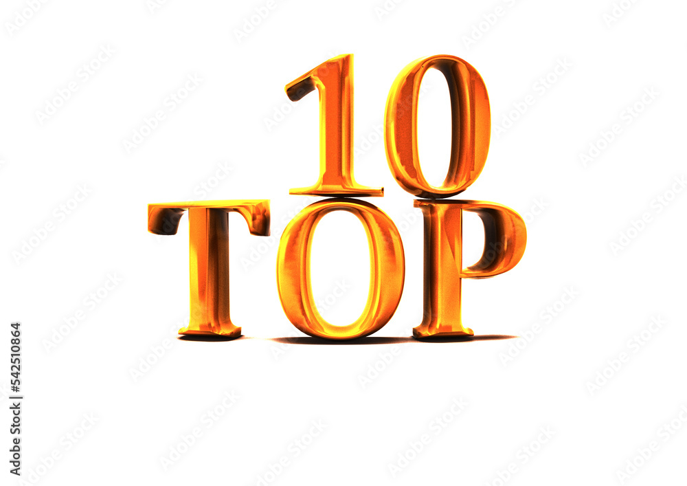 Top 10. 3D render.. Top 10. 3D render..