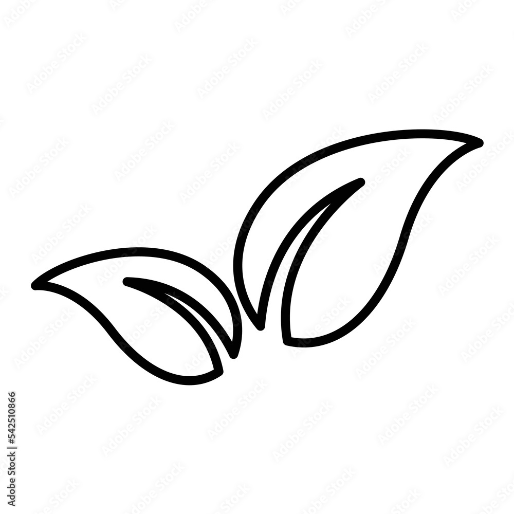 Fototapeta premium leaf icon design vector template
