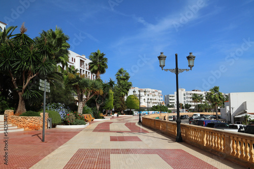 Pathway near the Marina, Santa Eulalia, Ibiza, Spain, Balearic Islands, Europe. photo