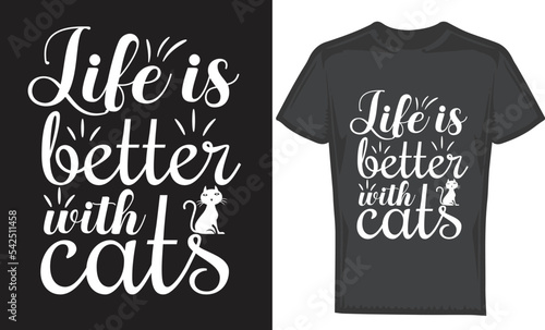 Cat t shirt design