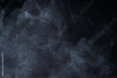 Abstract smoke backgrounds steam of white smoke overlay effect on black
