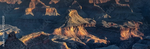 Aerial view of Inner bluffs in The Grand Canyon photo
