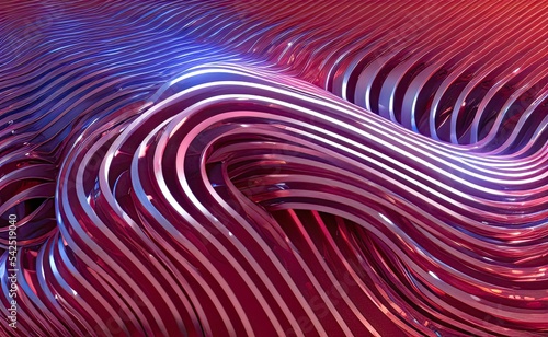 Abstract shapes  waveforms  computer generated background