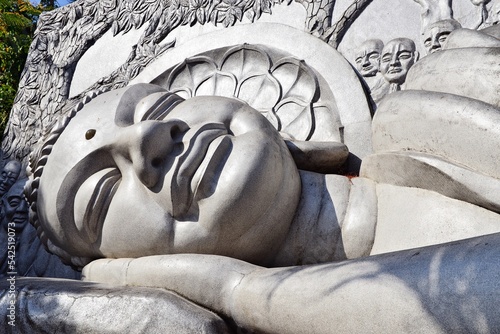 Reclining Buddha statue, Long Son Pagoda, Nha Trang, Vietnam photo