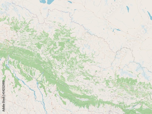 Mid-Western, Nepal. OSM. No legend photo