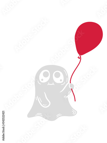 Luftballon Geist Comic Design 
