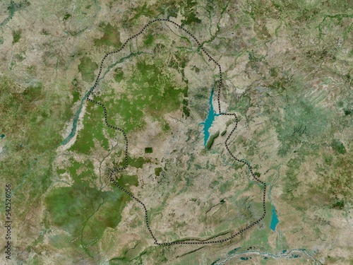 Gombe, Nigeria. High-res satellite. No legend photo