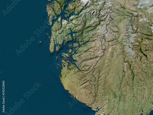 Rogaland, Norway. High-res satellite. No legend
