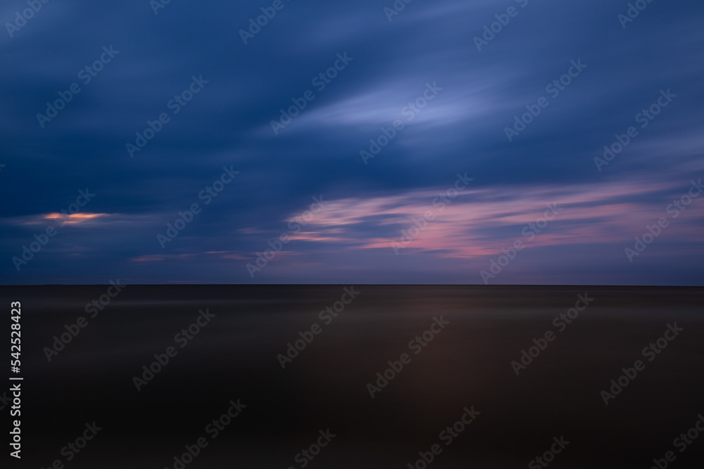 Obraz premium Sunset over the Baltic Sea, Międzyzdroje